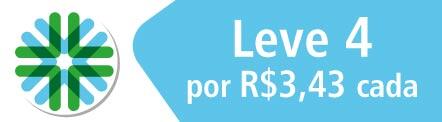 Leve 4 por R$ 3,43 cada