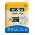 Fralda para Incontinência Bigfral Derma Plus M 08 unidades