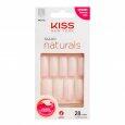 Unha Postiça Kiss NY Naturals Quadrada Longa 28 unidades REF04BR