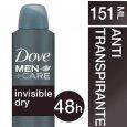 Desodorante Dove Aerossol Men Care Invisible Dry 150ml