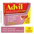 Advil Mulher 400mg 10 Capsulas