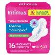 Absorvente Intimus Tripla Proteção Seca Com Abas Leve 16 Pague 14