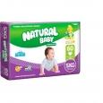 Fralda Natural Baby Premium Hiper+ SXG 60 unidades